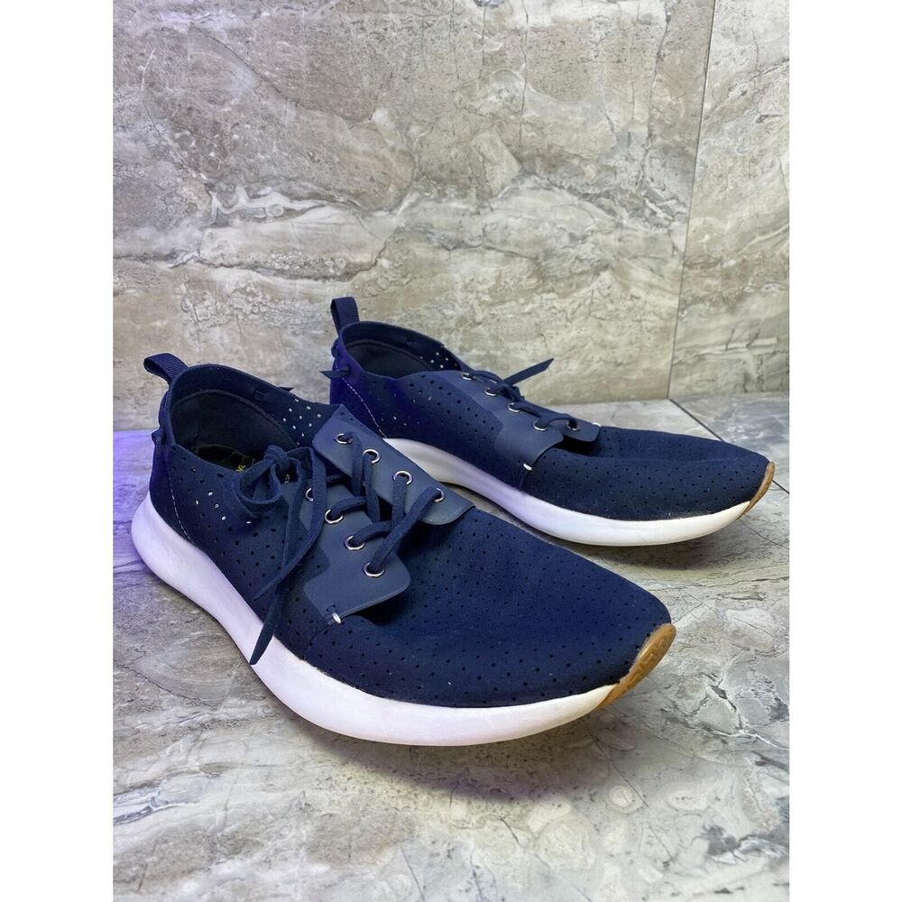Steve Madden Men's 9 Blue Suede P-CHYLL Perforated Low Top Sneakers - Picture 5 of 9